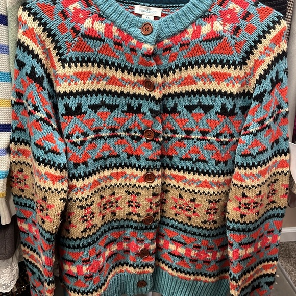 Vintage sweater button-down from Sundance extra small - Picture 2 of 4